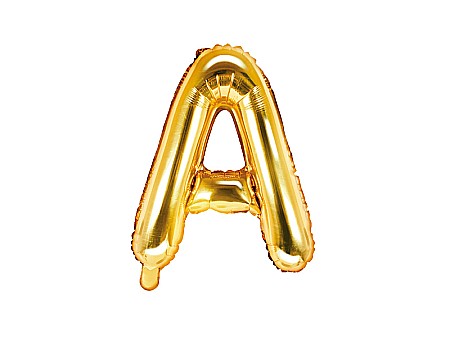 Baloane de Craciun si An Nou - PD BALON FOLIE ALUMINIU Letter "A", 35cm, gold FB2M-A-019