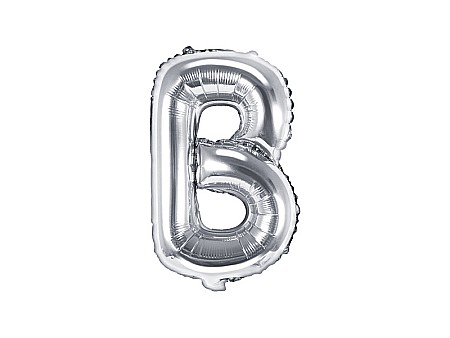 Baloane de Craciun si An Nou - PD BALON FOLIE ALUMINIU Letter "B", 35cm, silver FB2M-B-018