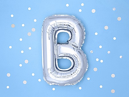 PD BALON FOLIE ALUMINIU Letter "B", 35cm, silver FB2M-B-018 [2]