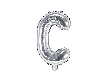 Baloane de Craciun si An Nou - PD BALON FOLIE ALUMINIU Letter "C", 35cm, silver FB2M-C-018