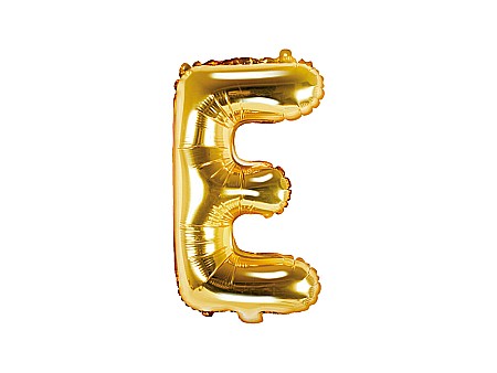 Baloane de Craciun si An Nou - PD BALON FOLIE ALUMINIU Letter "E", 35cm, gold FB2M-E-019