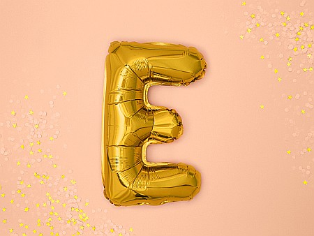 PD BALON FOLIE ALUMINIU Letter "E", 35cm, gold FB2M-E-019 [5]
