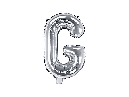 Baloane de Craciun si An Nou - PD BALON FOLIE ALUMINIU Letter "G", 35cm, silver FB2M-G-018