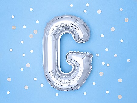 PD BALON FOLIE ALUMINIU Letter "G", 35cm, silver FB2M-G-018 [1]
