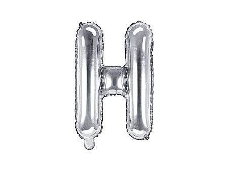 Baloane de Craciun si An Nou - PD BALON FOLIE ALUMINIU Letter "H", 35cm, silver FB2M-H-018