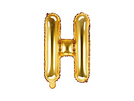 Baloane de Craciun si An Nou - PD BALON FOLIE ALUMINIU Letter "H", 35cm, gold FB2M-H-019