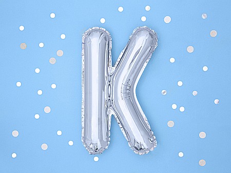PD BALON FOLIE ALUMINIU Letter "K", 35cm, silver FB2M-K-018 [1]