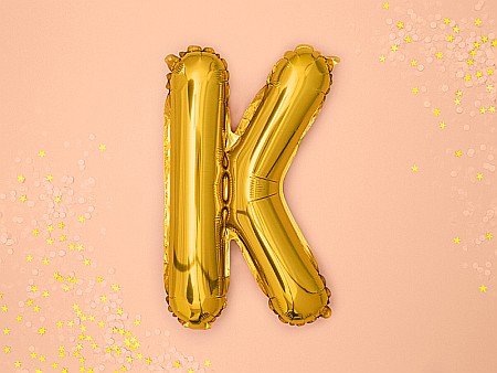 PD BALON FOLIE ALUMINIU Letter "K", 35cm, gold FB2M-K-019 [1]