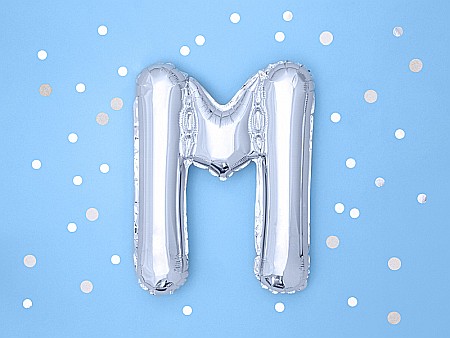 PD BALON FOLIE ALUMINIU Letter "M", 35cm, silver FB2M-M-018 [2]