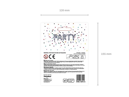 PD BALON FOLIE ALUMINIU Letter "N", 35cm, silver FB2M-N-018 [3]