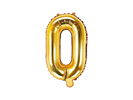 Baloane de Craciun si An Nou - PD BALON FOLIE ALUMINIU Letter "O", 35cm, gold FB2M-O-019