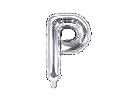 Baloane de Craciun si An Nou - PD BALON FOLIE ALUMINIU Letter "P", 35cm, silver, FB2M-P-018