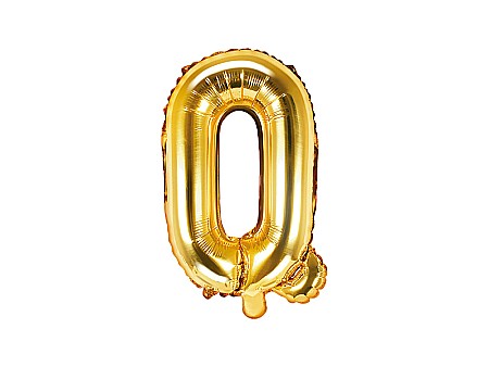 Baloane de Craciun si An Nou - PD BALON FOLIE ALUMINIU Letter "Q", 35cm, gold FB2M-Q-019