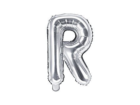 Baloane de Craciun si An Nou - PD BALON FOLIE ALUMINIU Letter "R", 35cm, silver FB2M-R-018
