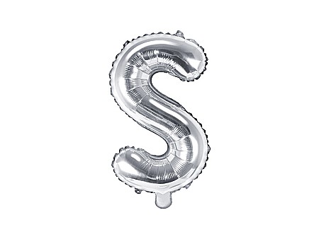 Baloane si accesorii - PD BALON FOLIE ALUMINIU Letter "S", 35cm, silver FB2M-S-018