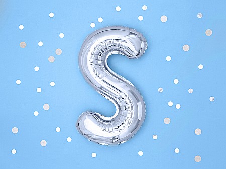 PD BALON FOLIE ALUMINIU Letter "S", 35cm, silver FB2M-S-018 [2]
