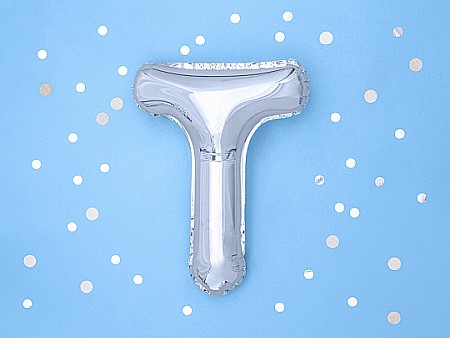 PD BALON FOLIE ALUMINIU Letter "T", 35cm, silver FB2M-T-018 [2]