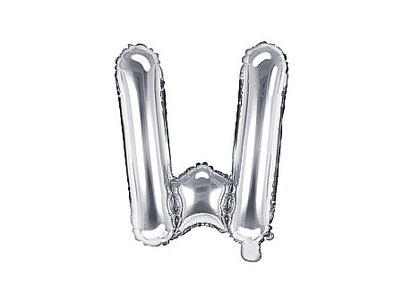 Baloane Folie Aluminiu - PD BALON FOLIE ALUMINIU Letter "W", 35cm, silver FB2M-W-018