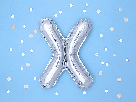 PD BALON FOLIE ALUMINIU Letter "X", 35cm, silver FB2M-X-018 [1]