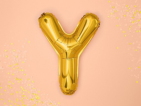 PD BALON FOLIE ALUMINIU Letter "Y", 35cm, gold FB2M-Y-019 [1]