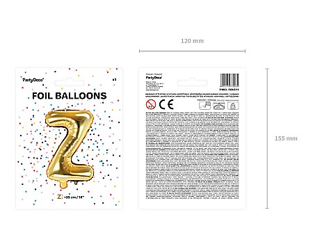 PD BALON FOLIE ALUMINIU Letter "Z", 35cm, gold FB2M-Z-019 [2]