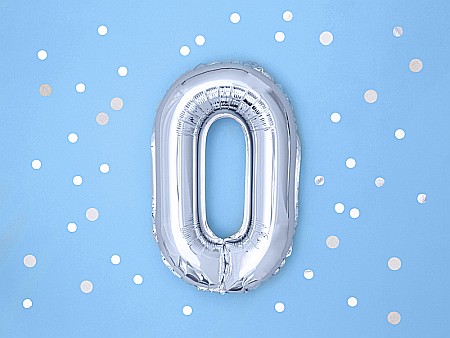 PD BALON FOLIE ALUMINIU Number "0", 35cm, silver FB10M-0-018 [2]