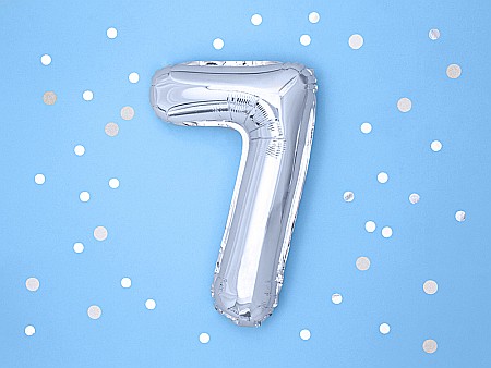 PD BALON FOLIE ALUMINIU Number "7", 35cm, silver FB10M-7-018 [1]