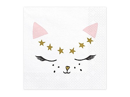 ARTICOLE PARTY - PD SERVETELE HARTIE 33*33CM KITTY 20/SET SP33-50