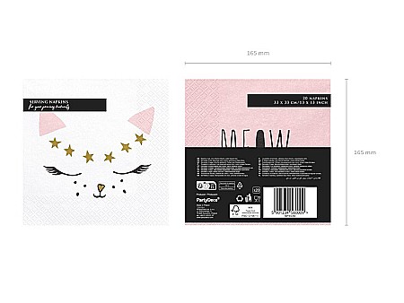 PD SERVETELE HARTIE 33*33CM KITTY 20/SET SP33-50 [6]