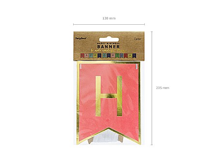 PD BANNER Happy Birthday, mix, 15 x 175 cm GRL56 [3]