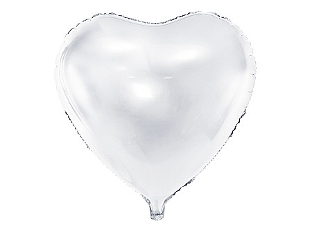 ARTICOLE PARTY - PD BALON FOLIE ALUMINIU Heart, 45cm, alb FB9M-008