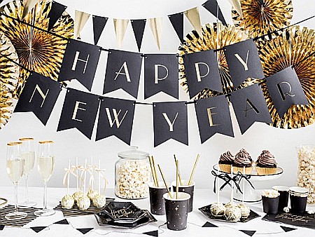 PD FARFURII CARTON NEGRU CU STELUTE AURII 6/SET TPP28-010 [2]