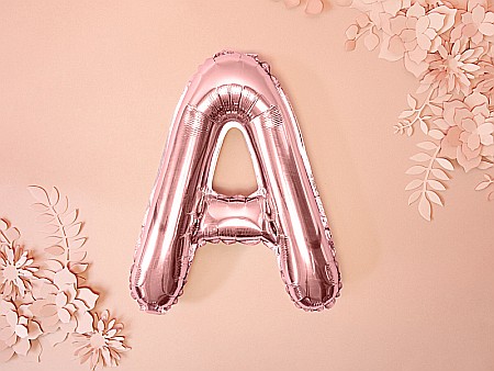 PD BALON FOLIE ALUMINIU Letter "A", 35cm, rose gold FB2M-A-019R [1]