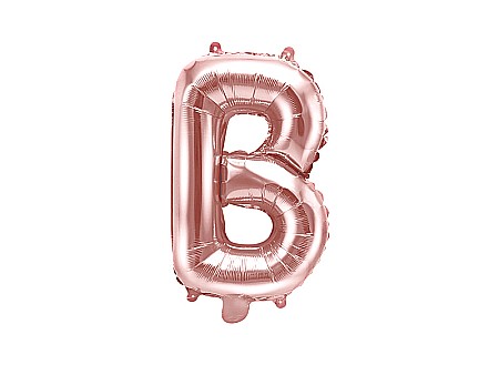 Baloane de Craciun si An Nou - PD BALON FOLIE ALUMINIU Letter "B", 35cm, rose gold FB2M-B-019R