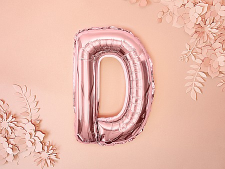 PD BALON FOLIE ALUMINIU Letter "D", 35cm, rose gold FB2M-D-019R [4]