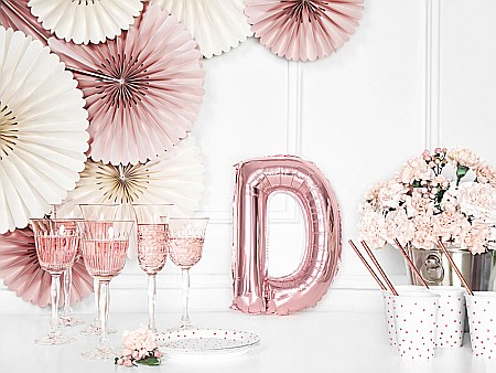 PD BALON FOLIE ALUMINIU Letter "D", 35cm, rose gold FB2M-D-019R [5]
