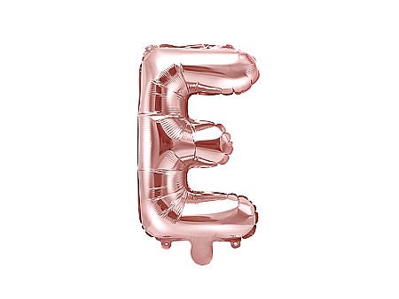 Baloane si accesorii - PD BALON FOLIE ALUMINIU Letter "E", 35cm, rose gold FB2M-E-019R