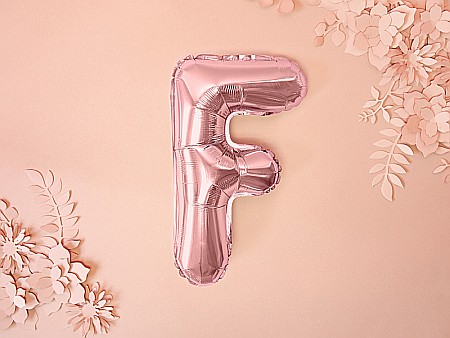 PD BALON FOLIE ALUMINIU Letter "F", 35cm, rose gold FB2M-F-019R [1]