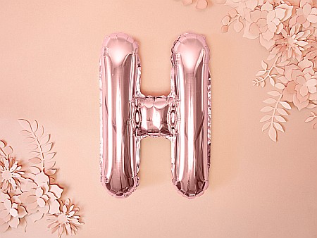 PD BALON FOLIE ALUMINIU Letter "H", 35cm, rose gold FB2M-H-019R [1]