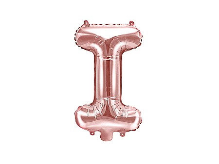 Baloane de Craciun si An Nou - PD BALON FOLIE ALUMINIU Letter "I", 35cm, rose gold FB2M-I-019R