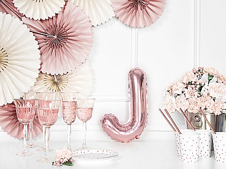 PD BALON FOLIE ALUMINIU Letter "J", 35cm, rose gold FB2M-J-019R [2]