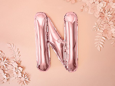 PD BALON FOLIE ALUMINIU Letter "N", 35cm, rose gold FB2M-N-019R [1]