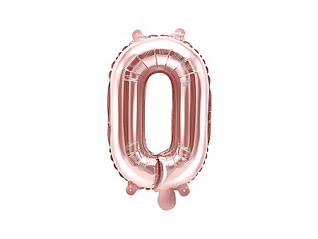 Baloane de Craciun si An Nou - PD BALON FOLIE ALUMINIU Letter "O", 35cm, rose gold FB2M-O-019R