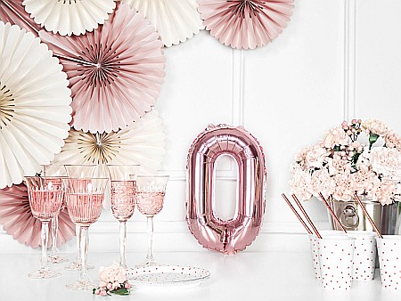 PD BALON FOLIE ALUMINIU Letter "O", 35cm, rose gold FB2M-O-019R [4]