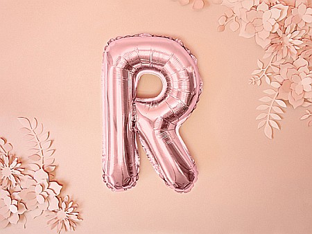 PD BALON FOLIE ALUMINIU Letter "R", 35cm, rose gold FB2M-R-019R [3]