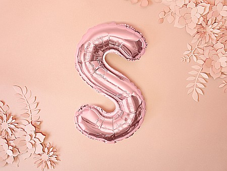 PD BALON FOLIE ALUMINIU Letter "S", 35cm, rose gold FB2M-S-019R [1]