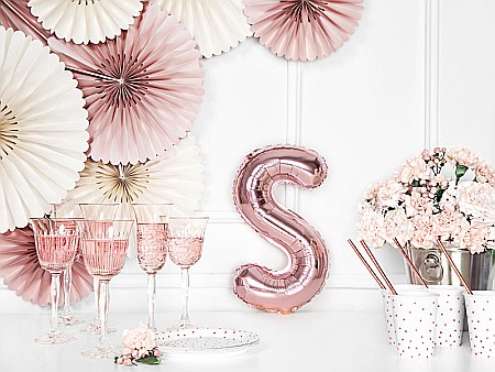 PD BALON FOLIE ALUMINIU Letter "S", 35cm, rose gold FB2M-S-019R [2]