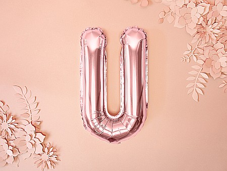 PD BALON FOLIE ALUMINIU Letter "U", 35cm, rose gold FB2M-U-019R [1]