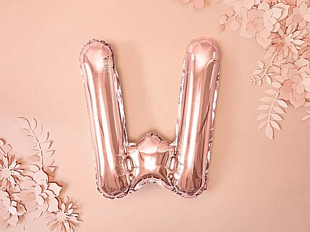 PD BALON FOLIE ALUMINIU Letter ''W'',35cm, rose gold FB2M-W-019R [1]