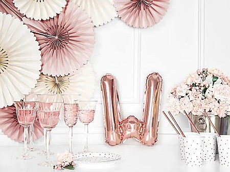 PD BALON FOLIE ALUMINIU Letter ''W'',35cm, rose gold FB2M-W-019R [2]